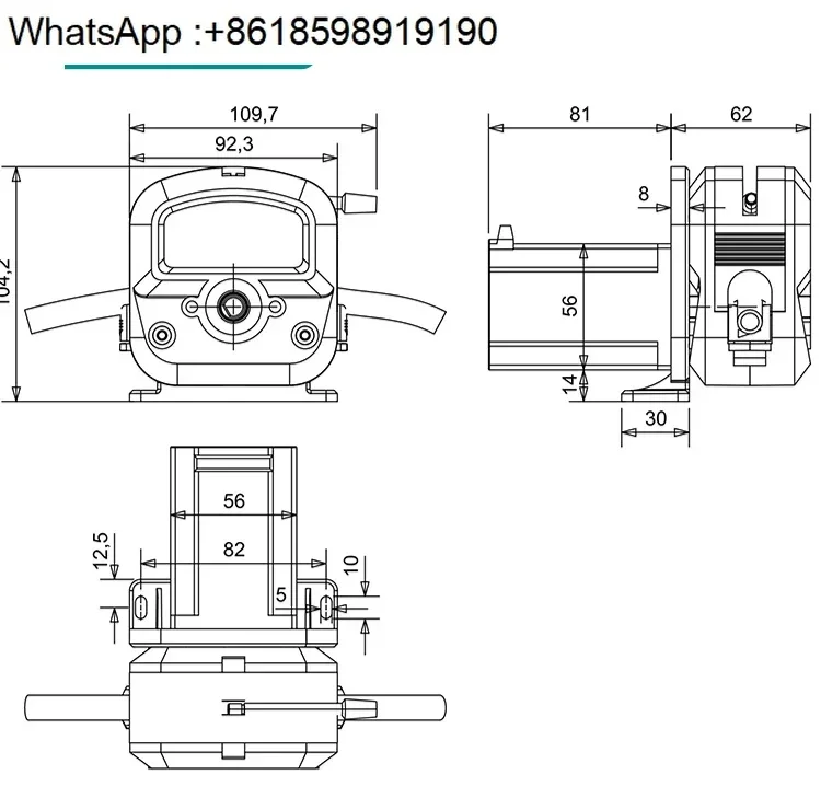 Kamoer KKTS 24V single head big flow rate liquid peristaltic dosing pump with stepper motor for water juice transfer (art.: 3920cfb950010) - 3920cfb950010