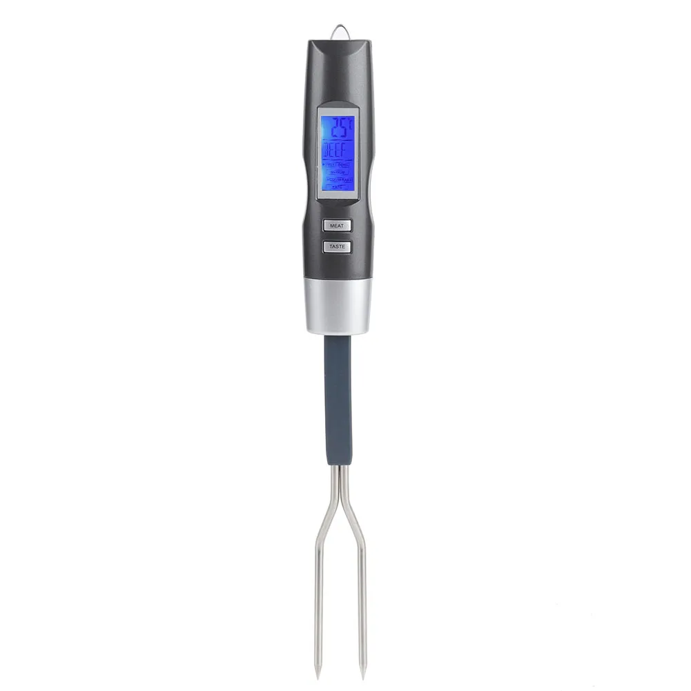 

Digital BBQ Meat Thermometer Fork Grill Fork with LCD Disply