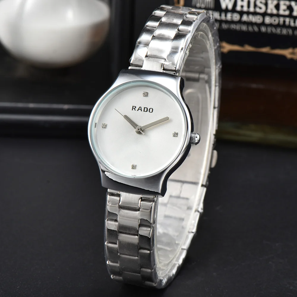 

Hot Sale Rado Classic Style Original Watch Women's Full Stainless Steel Simple Fashion Watch Quality Sports Waterproof AAA Clock