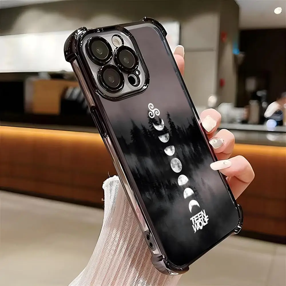 Фото Винтажный чехол для телефона Teen Wolf с покрытием для iPhone 17 Pro Max, 16E, 15, 14 Plus, 13, 12, 11 Air, противоударный, с воздушной подушкой, мягкий чехол №4