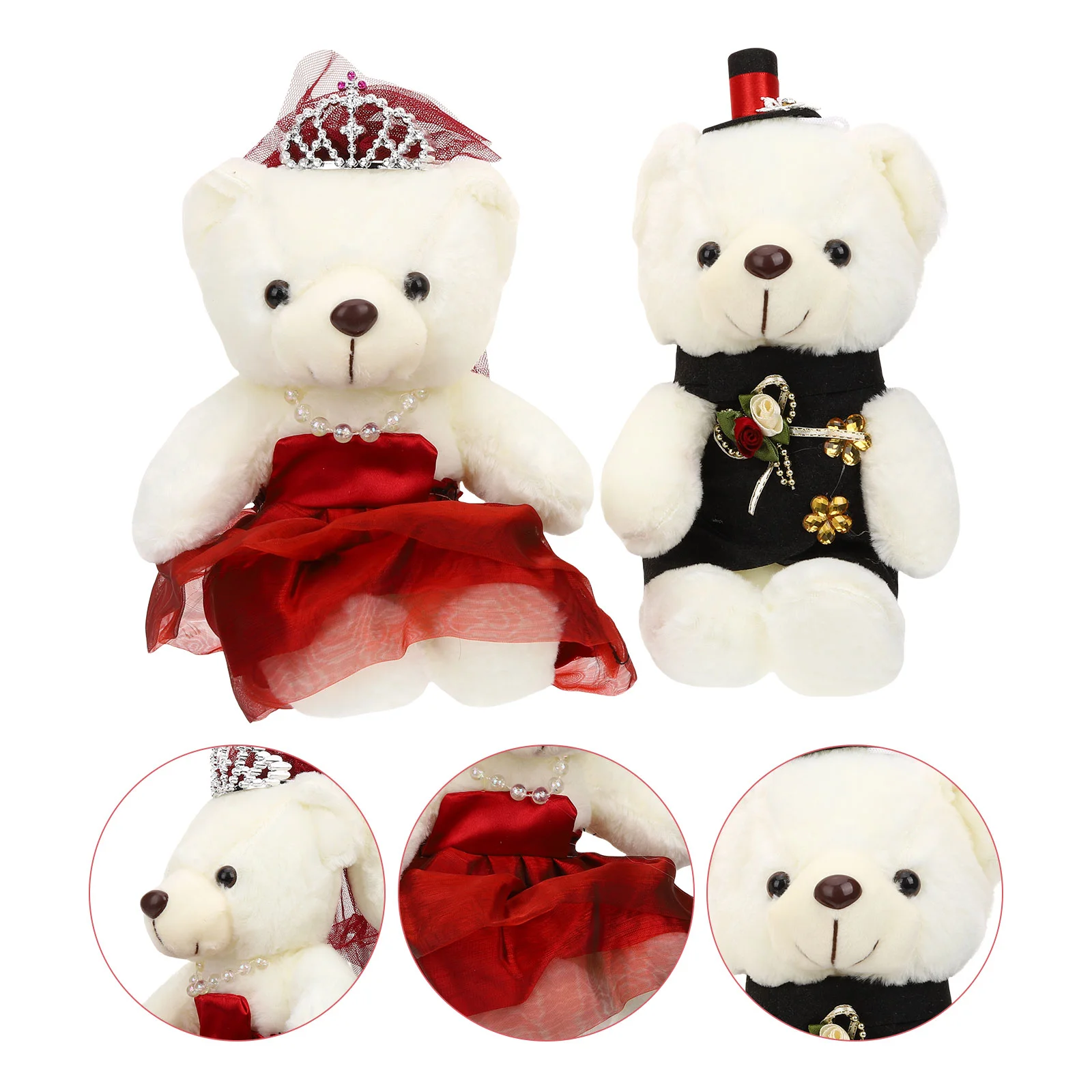

Animal Plush Stuffed Couple Wedding Valentines Toy Bouquet Toysday Decoranimals Giftsgift Figurine Romantic Matching Valentine