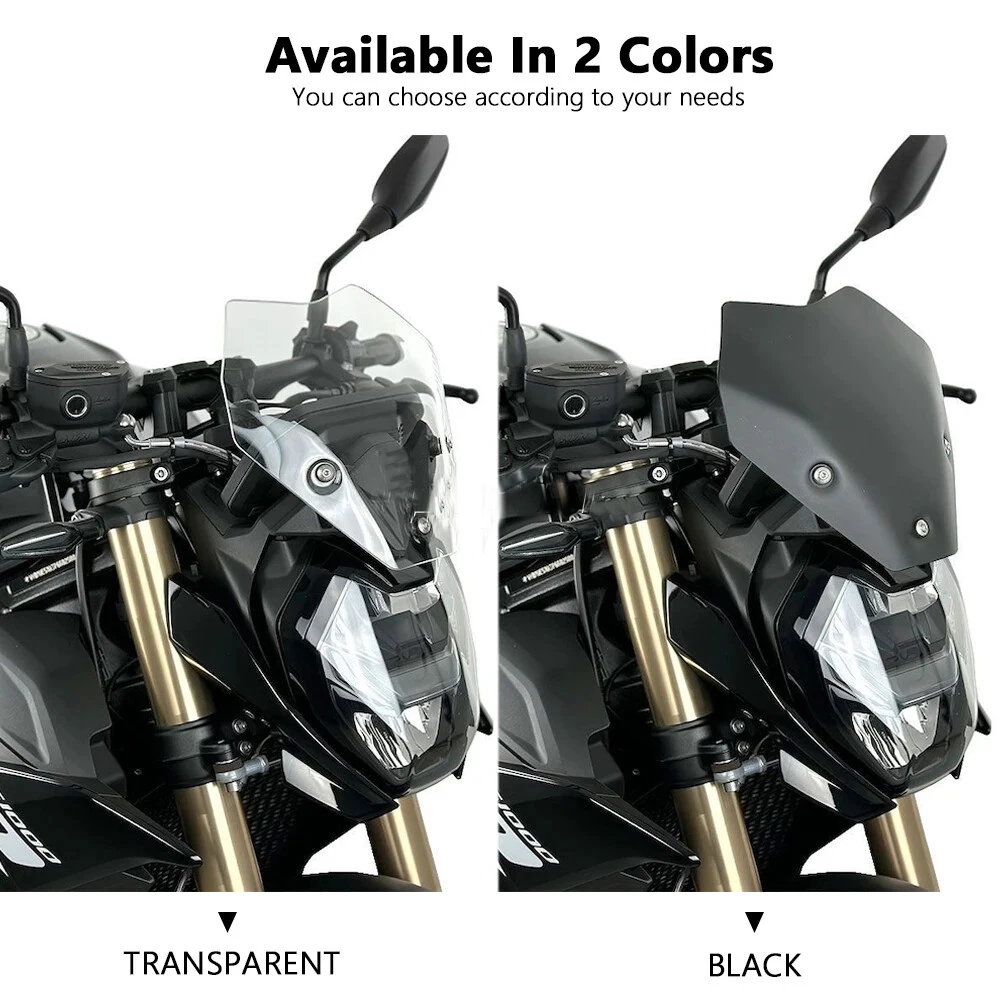 Для BMW S1000 R S1000R S 1000 2021 2022 2023 Новое переднее лобовое стекло мотоцикла акриловый