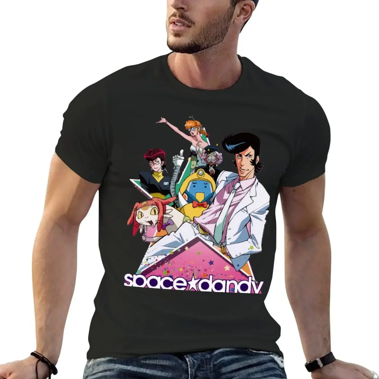 Space Dandy - The Transfer Student is детская футболка больших размеров белая мужская одежда для