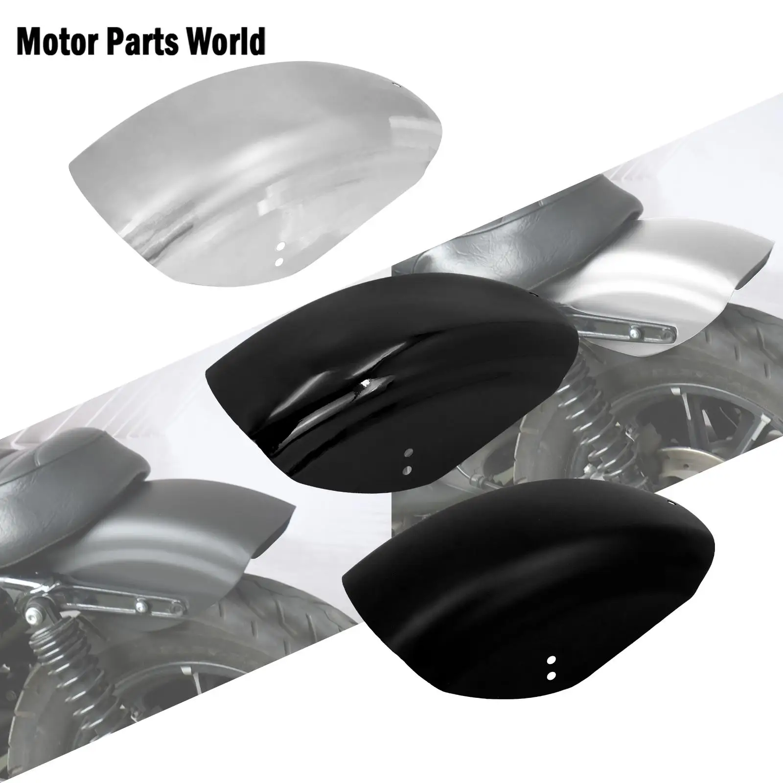 Мотоциклетный короткий плоский задний брызговик Cafe Racer для Harley Sportster XL883 XL1200 Roadster