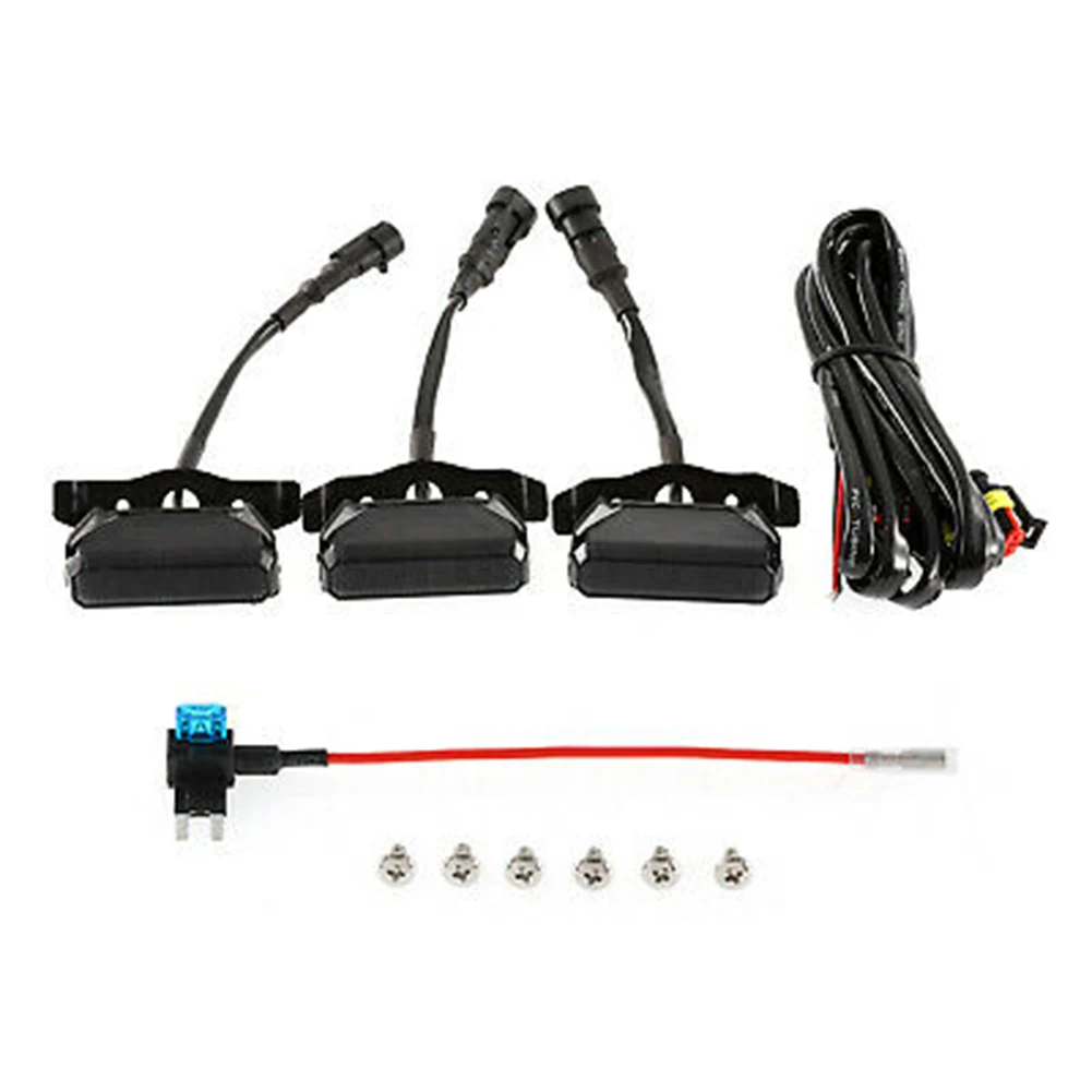 

Комплект из 3 шт./компл. автомобильных фар для передней решетки радиатора s, жгут проводов для Toyota Tundra TRD Pro 2019-2021, комплект светодиодных ламп д...