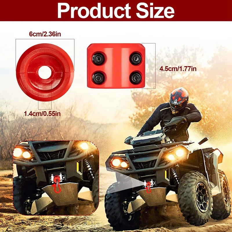 4 шт. резиновая Стопорная Лебедка для ATV SUV