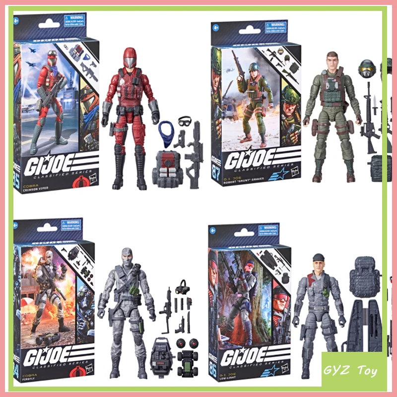 

In Stock Hasbro G.I. Joe Classified Series Tunnel Rat/Firefly/Crimson Viper/Low-Light/Grunt/Snake Eyes Action Figure Kids Gift