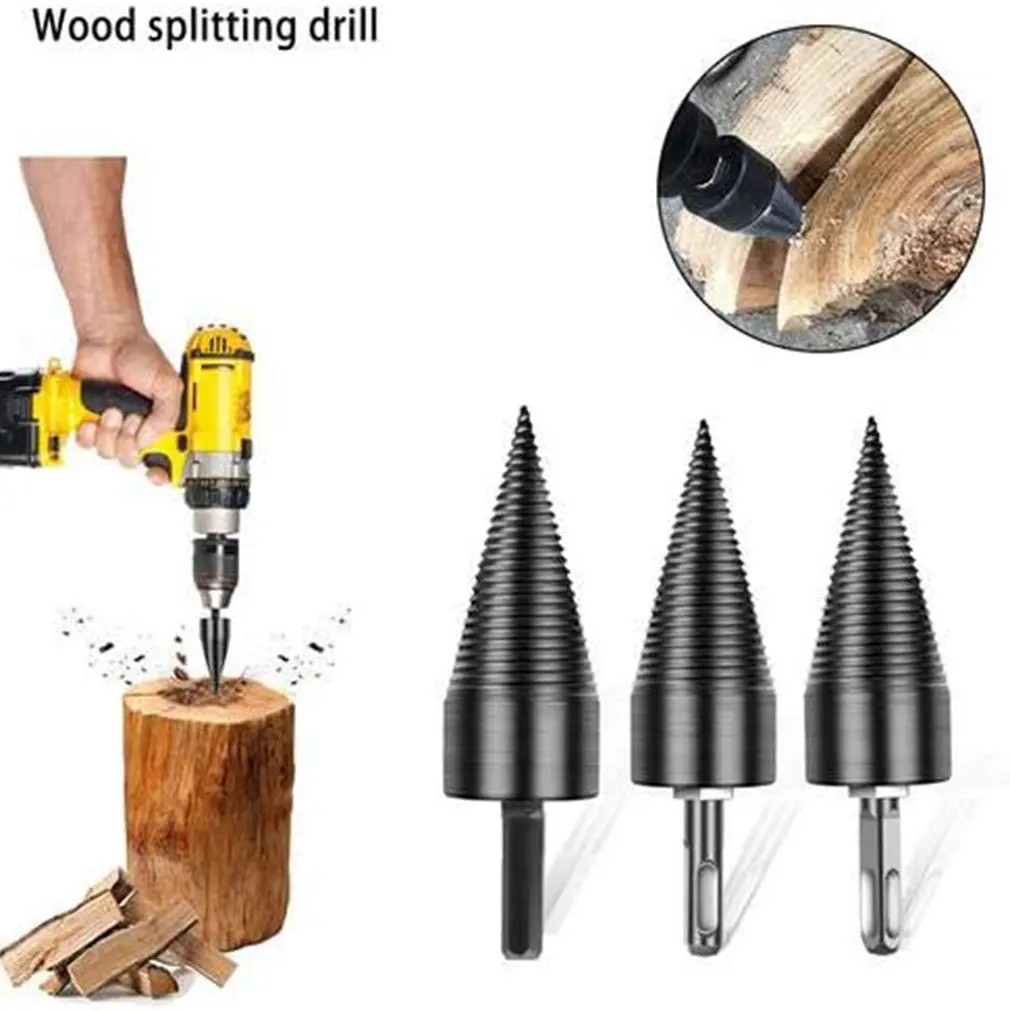 

Firewood Cutter Bit High Carbon Steel Stable Electric Hammer Drill Durable Practical Tools for Wood Chopping Drilla