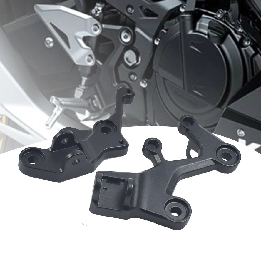 

Аксессуары для модификации мотоцикла, ножная педаль для Kawasaki Ninja Ninja400 Z400, передняя педаль с кронштейном, ножная педаль 2018-2022