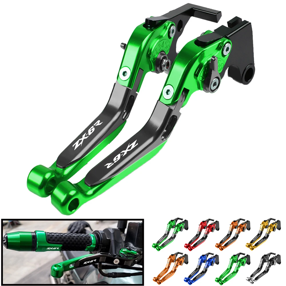 

Motorcycle Adjustable For Kawasaki ZX-6R Ninja ZX6R ZX 6R ZX6 R 2005 2006 Extendable Folding Lever CNC Pivot Brake Clutch Levers