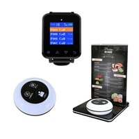 restaurant caller system wireless with 10 waterproof pagers call button with menu holders