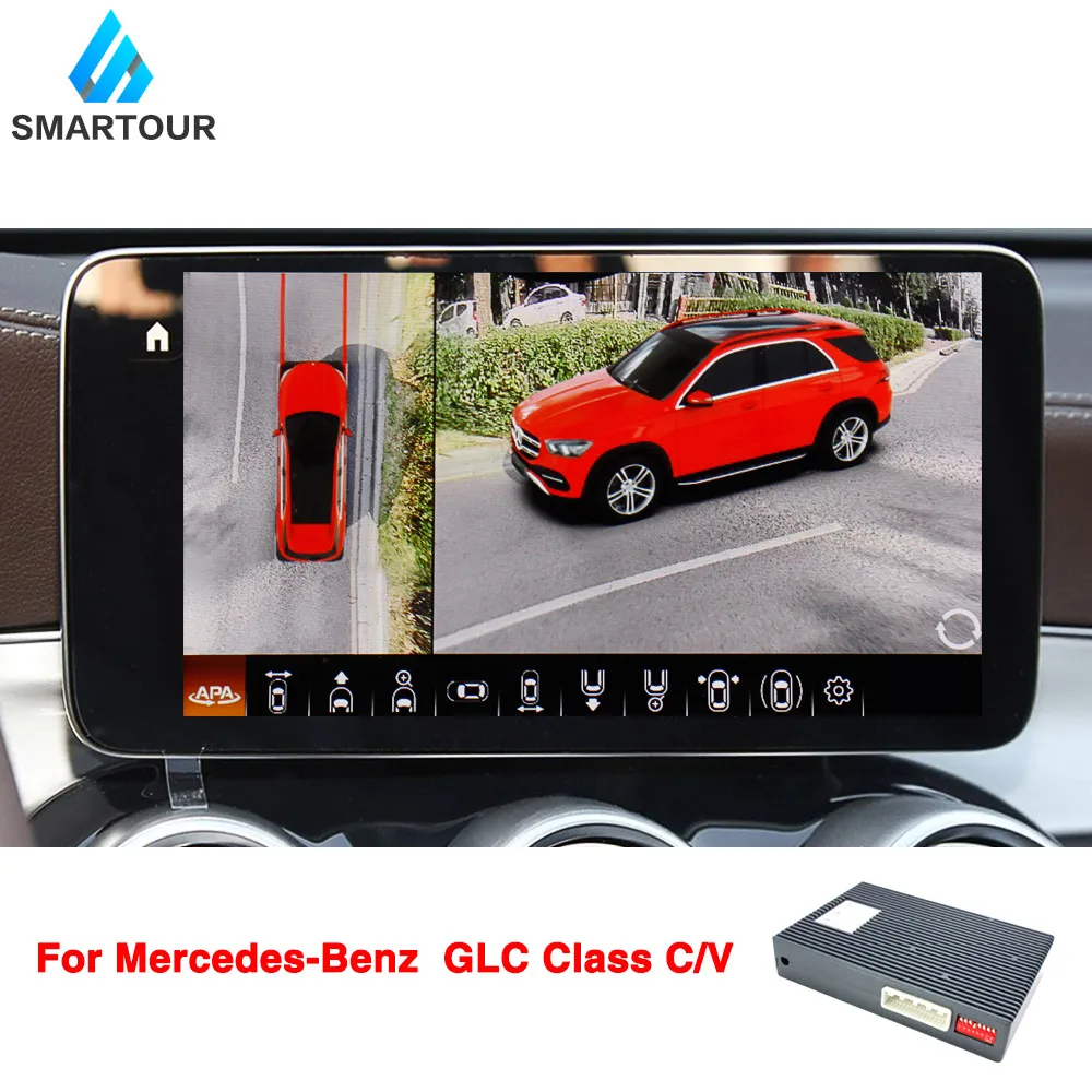 

Smartour For BENZ A B C E GLA CLS 360 Degree Camera Bird View System Car Play Decoder Siri I-drive Control Original Display