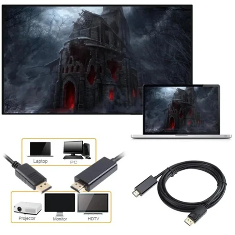 BGGQGG DisplayPort-HDMI кабель 1.8 м