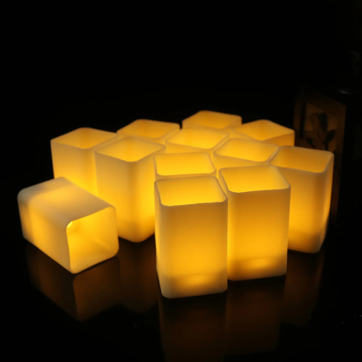 

12/24Pcs Flameless LED Candles Light Flickering Battery Operated Tealight Candle For Wedding Birthday Party Christmas Home Decor