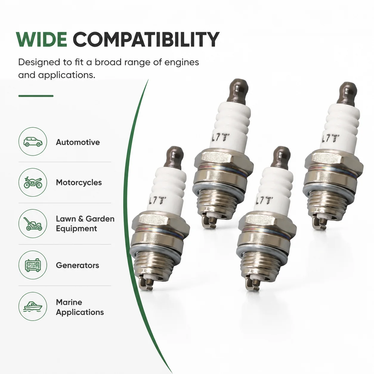 Фото Свечи зажигания BPMR8V (4 шт.) — аналог NGK BPMR8Y BPM8Y, Shindaiwa A425000000 для триммеров, кусторезов и бензопил Echo SRM225, CS310, CS352 №3