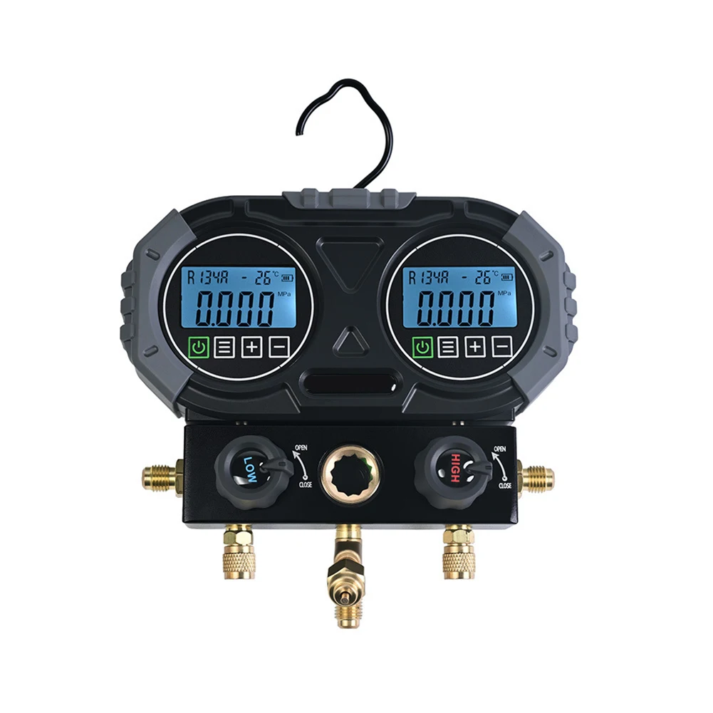 Цифровой манометр для систем HVAC 0-6000 кПа, электронный тестер давления для хладагентов R134A, R22, R410A, R32, R404A (art.: 3920d8b0dd663) - 3920d8b0dd663
