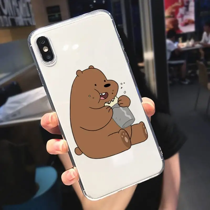 Чехол с забавными мультяшными медведями для Huawei P20 P30 Nova 3E 6SE Honor 8X 10 20 Y 7 9