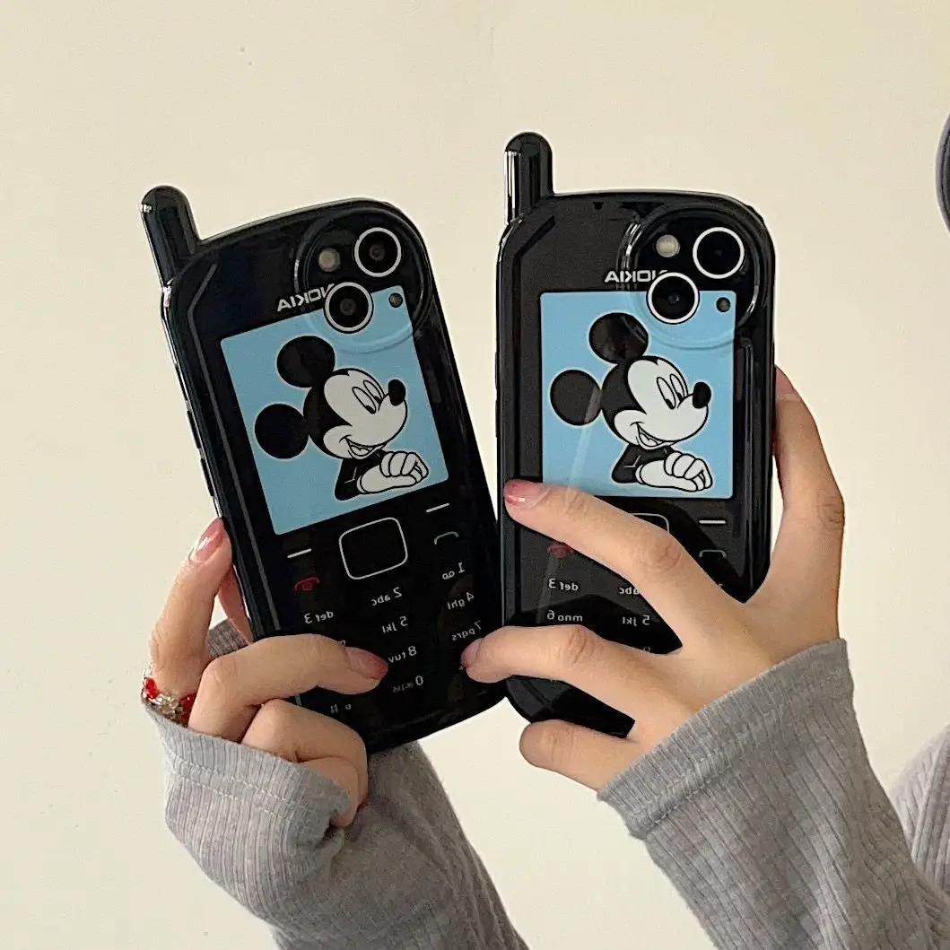 

Bandai Disney Cartoon Mickey Cute Phone Case for iPhone11 12Pro 13Pro max X Xs Xr Xs max Big Brother Cartoon Barbie Phone Case