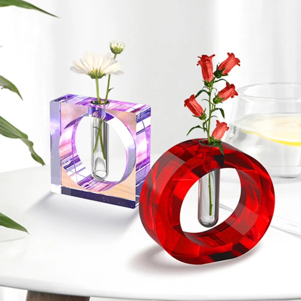 

Water Culture Flower Mold Vase Test Tube Flower Device Culture Water Plant Silicone Mould DIY Crystal Epoxy Resin Mold