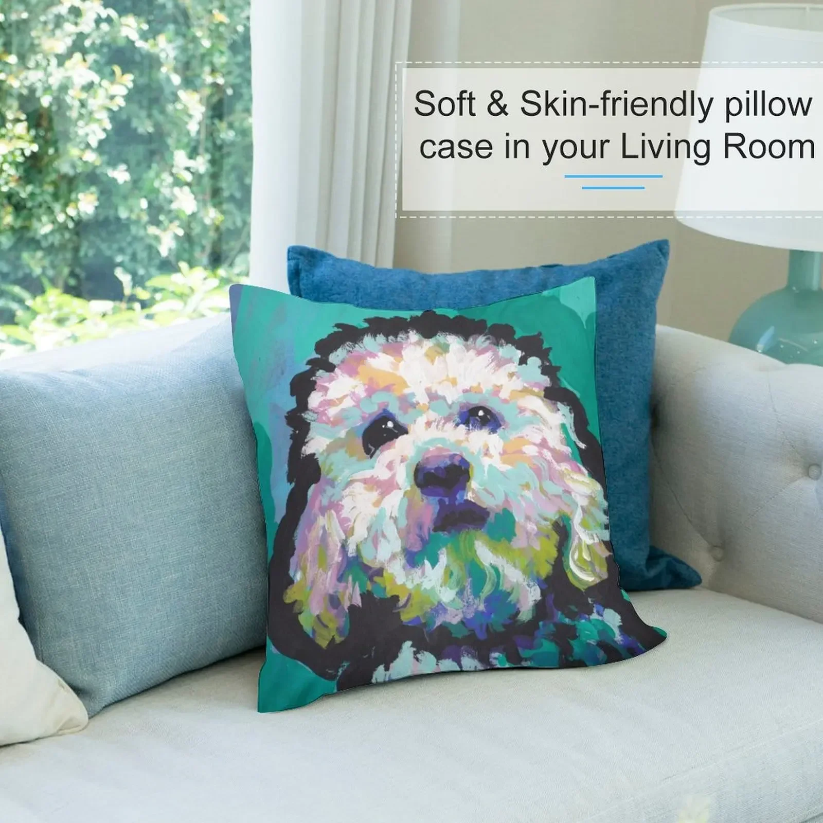 Пудель Мальтипоо Собака Яркая красочная поп-собака искусство Декоративные