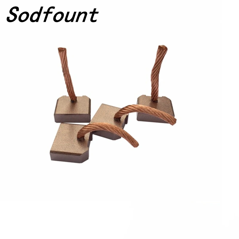 

4Pcs Graphite Copper Motor Carbon Brushes Replacement Kits Fit for FT-128 Car Starter Motor J458 8x25x21mm