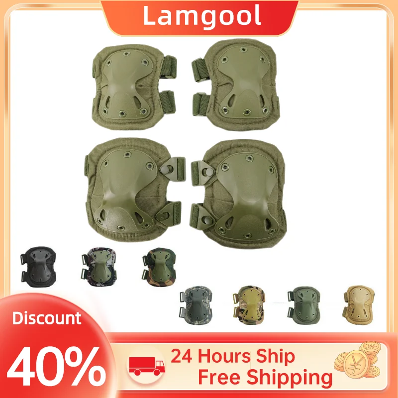 

Tactical Knee Pad Elbow CS Military Protector Army Airsoft Outdoor Sport Hunting Kneepad Safety Gear Knee Protective Pads Hot