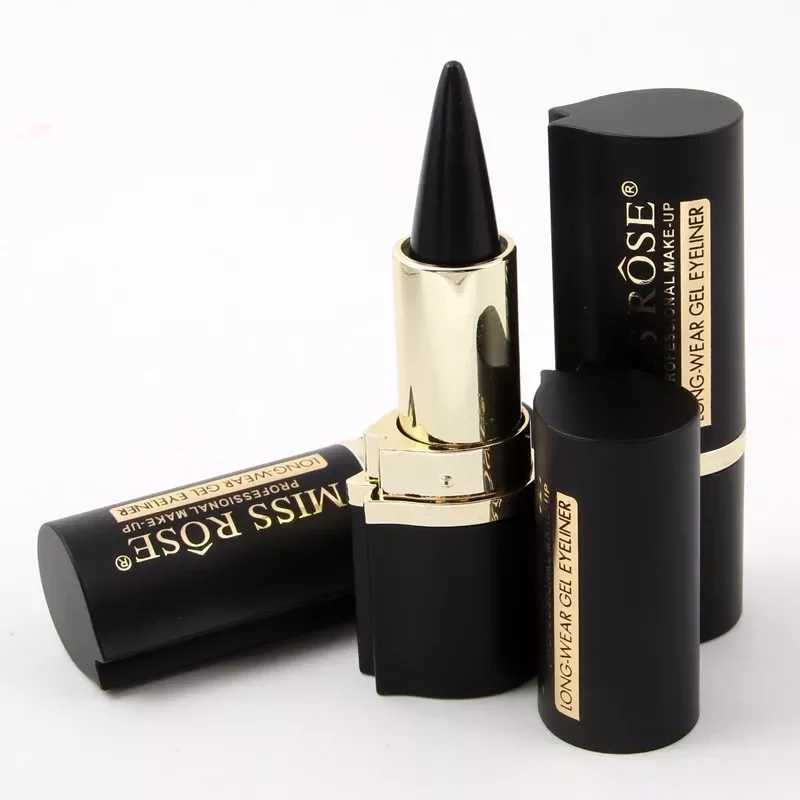 

NEW ROSE Brand Maquiagem Makeup Eyes Pencil Longwear Black Gel Eye Liner Stickers Eyeliner Wateroroof Make Up