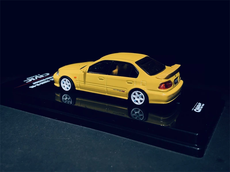INNO 1/64 HONDA CIVIC FERIO Vi RS PHOENIX YELLOW JDM мод версия литой модели автомобилей Ограниченная