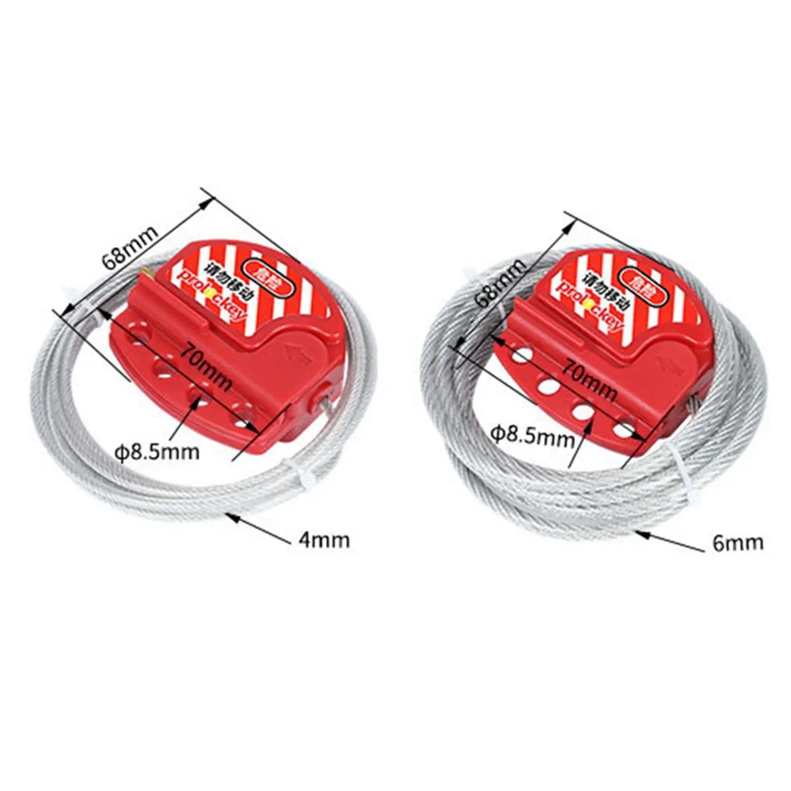 Регулируемый кабель с виниловым покрытием из стали 6.5ft четыре замка замком для