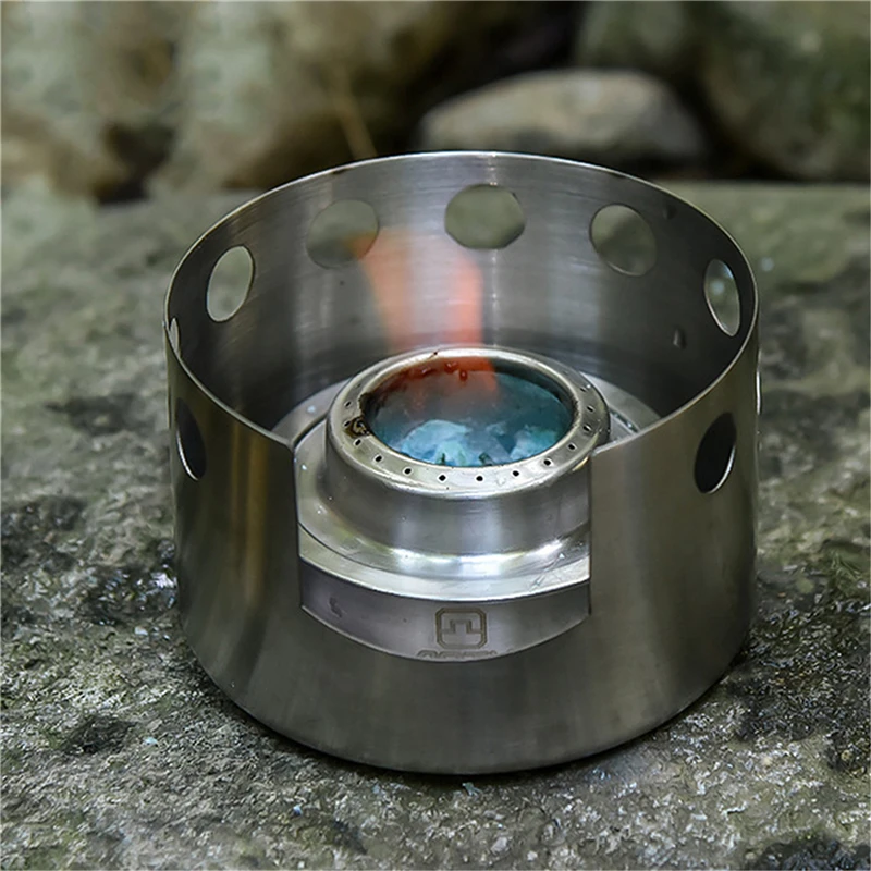 

Camping Alcohol Burner Stove Portable Mini Titanium Lightweight Backpacking Stove For Outdoor Hiking Picnic Cooking Stove
