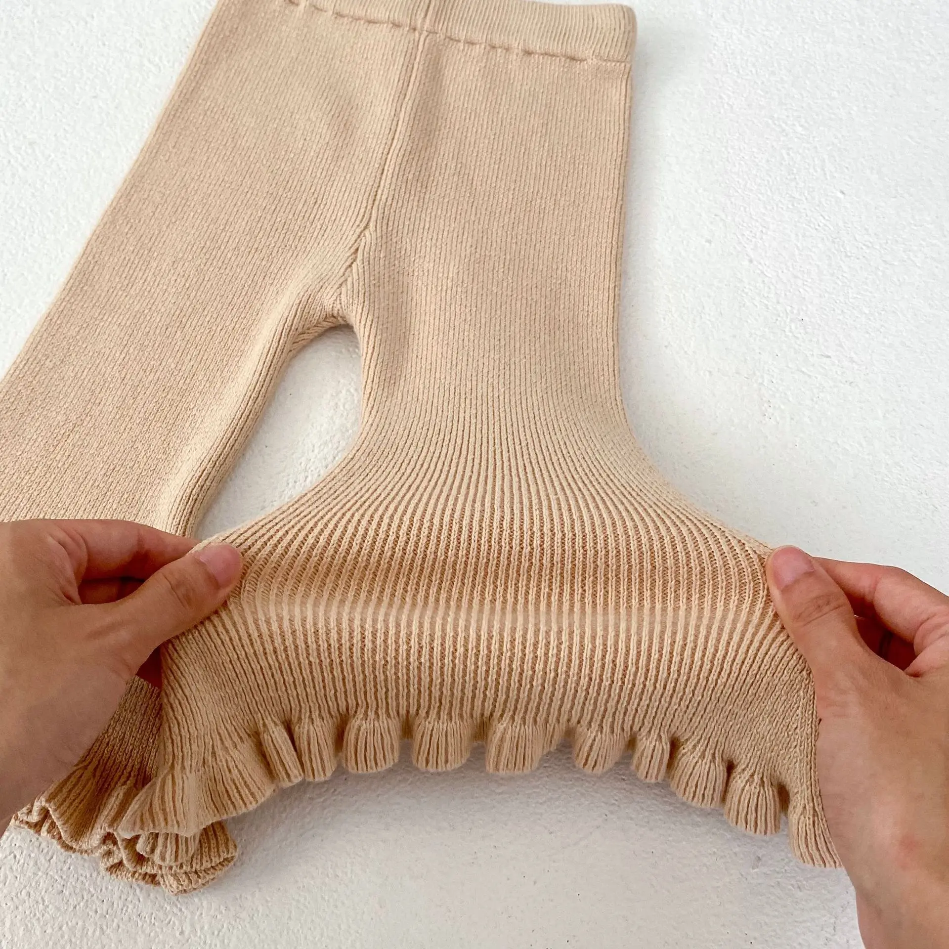 Новые модные Универсальные шерстяные трикотажные брюки для младенцев и девочек