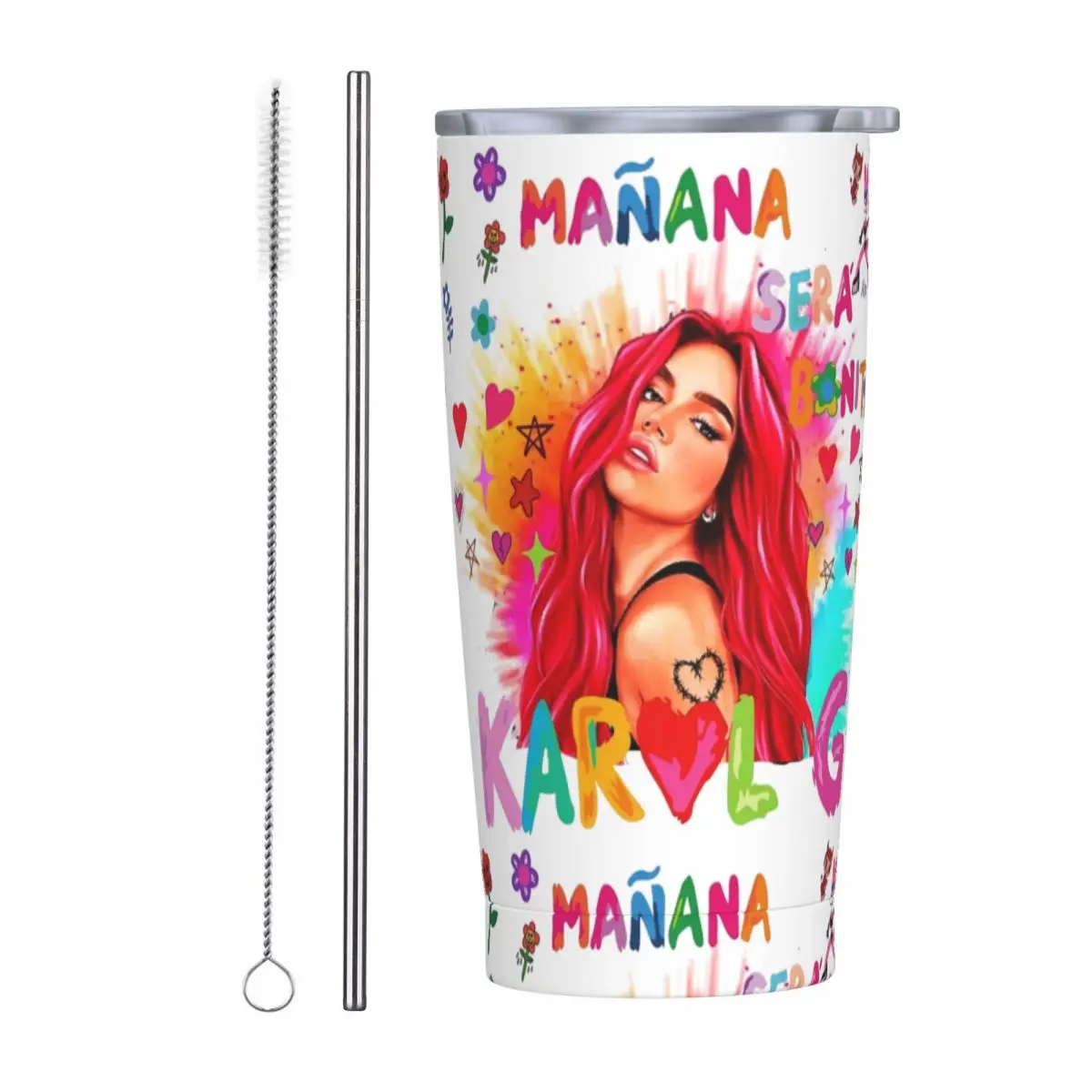 Термокружка Karol G с двойными стенками дорожная вакуумная кружка из нержавеющей