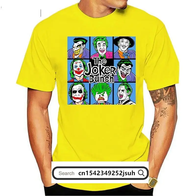 

The Joker Bunch Comic Villain Black T-Shirt Joaquin Phoenix Jared Leto S-3Xl Streetwear Funny Tee Shirt