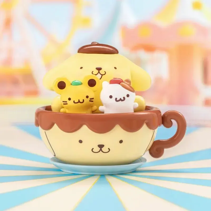 TOPTOY SANRIO POMPOMPURIN Серия «Парк развлечений» — Слепая коробка-сюрприз, Настольное украшение, Игрушки в слепых пакетах, Аниме-фигурка, Милая модель (art.: 3920d9b507f80) - 3920d9b507f80