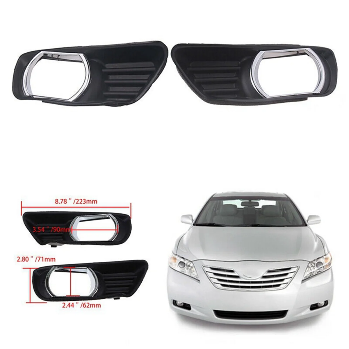 Автомобильная передняя противотуманная фара декоративная пластина покрытие