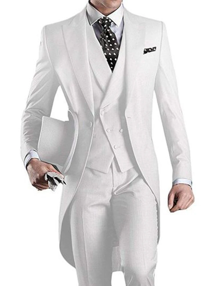 

Costume Homme Men's Suits Slim Fit Suit Jacket Vest Pants Custom 3 Piece Set Banquet Business Groomsmen Tuxedo