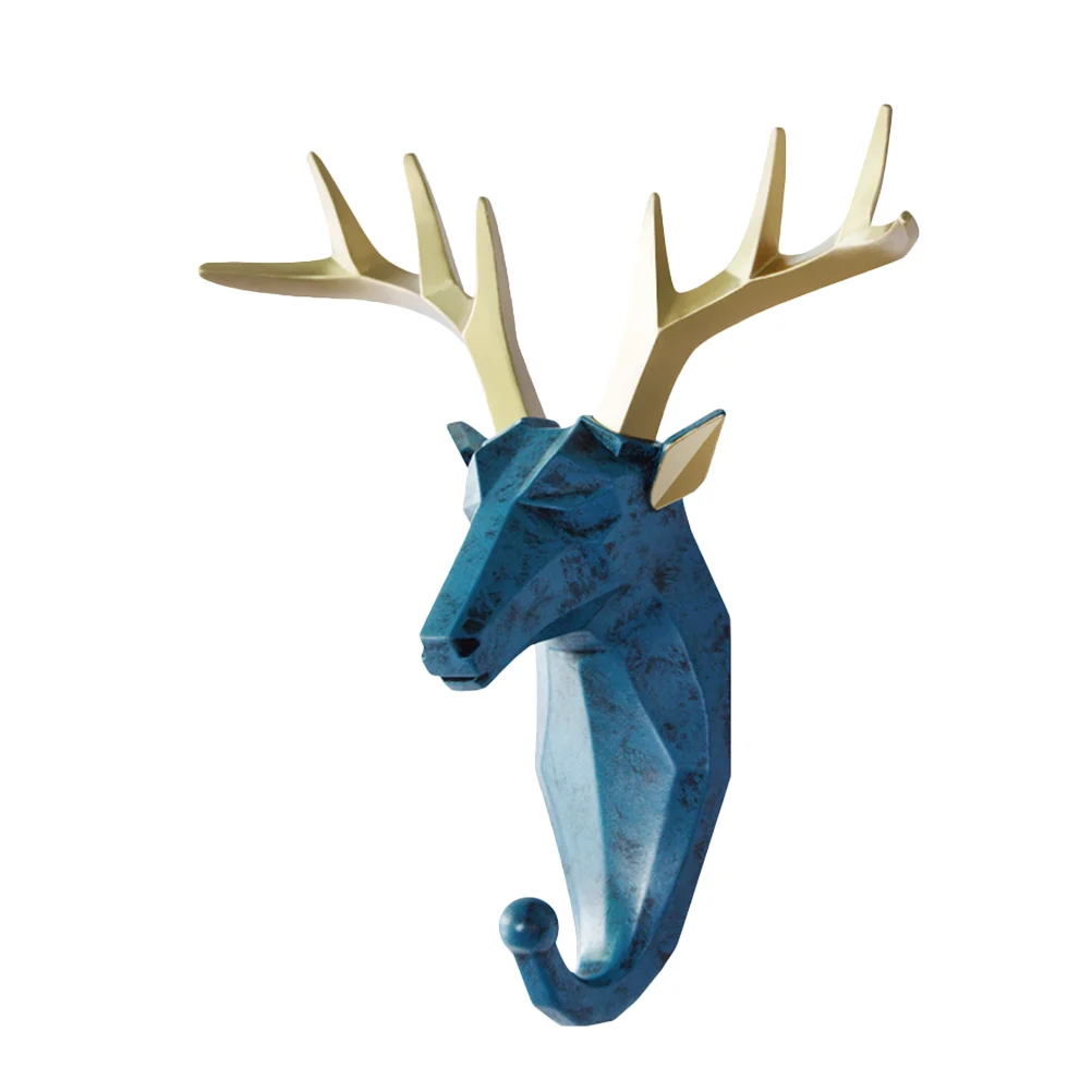 

Wall Hook Hooks Coat Animal Hanger Resin Key Rack Head Hangers Decorative Hanging Hat Decoration Storagesingle Mountednordic