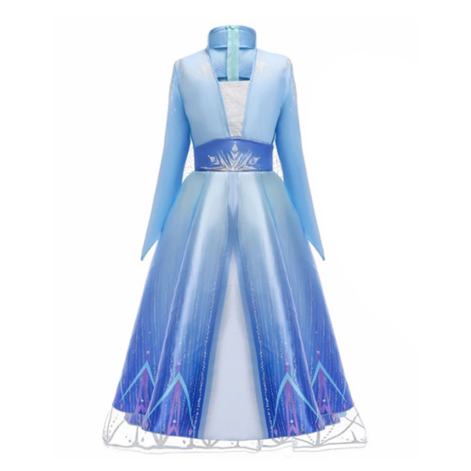 Disney Frozen 2 Princess Dress For Girls Snow Queen Elsa Anna Halloween Cosplay Costume Carnival Birthday Party Kids Clothes Set
