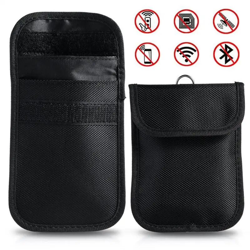 

Car Key Bag RFID Signal Blocking Blocker Pouch Bag Cell Phone Wallet Case Protector Keyless Remotes Entry Fob Guard Car Styling