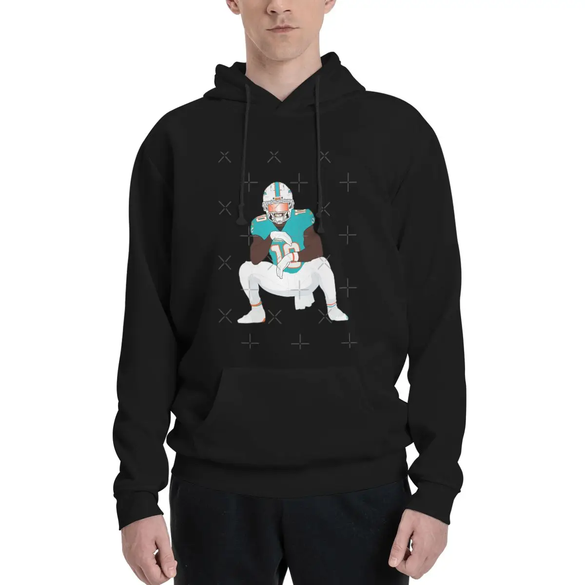 Толстовки с капюшоном Tyreek Hill Dolphins толстовка большого размера в стиле аниме
