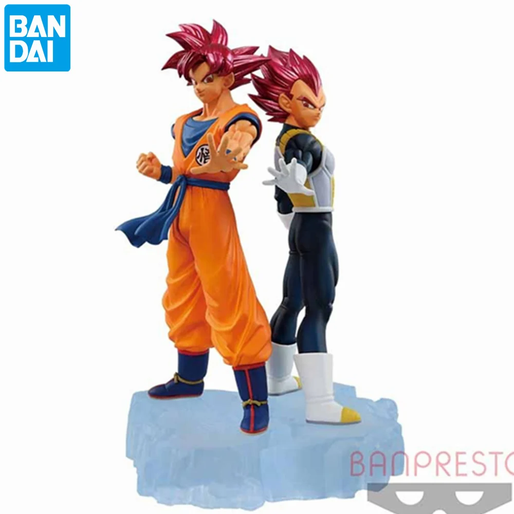 

Bandai Dragon Ball Z Dokkan Battle 2022 Goku Vegeta PVC Action Figures 170MM Anime DBZ Figurine Model Toys