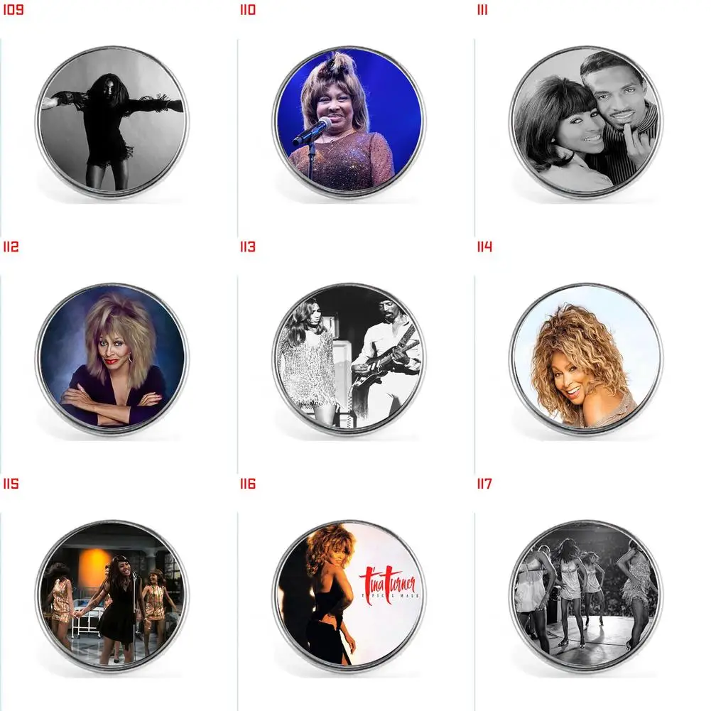 

TINE TURNER 00109 00117 Brooches Pin Jewelry Accessory Customize Brooch Fashion Lapel Badges