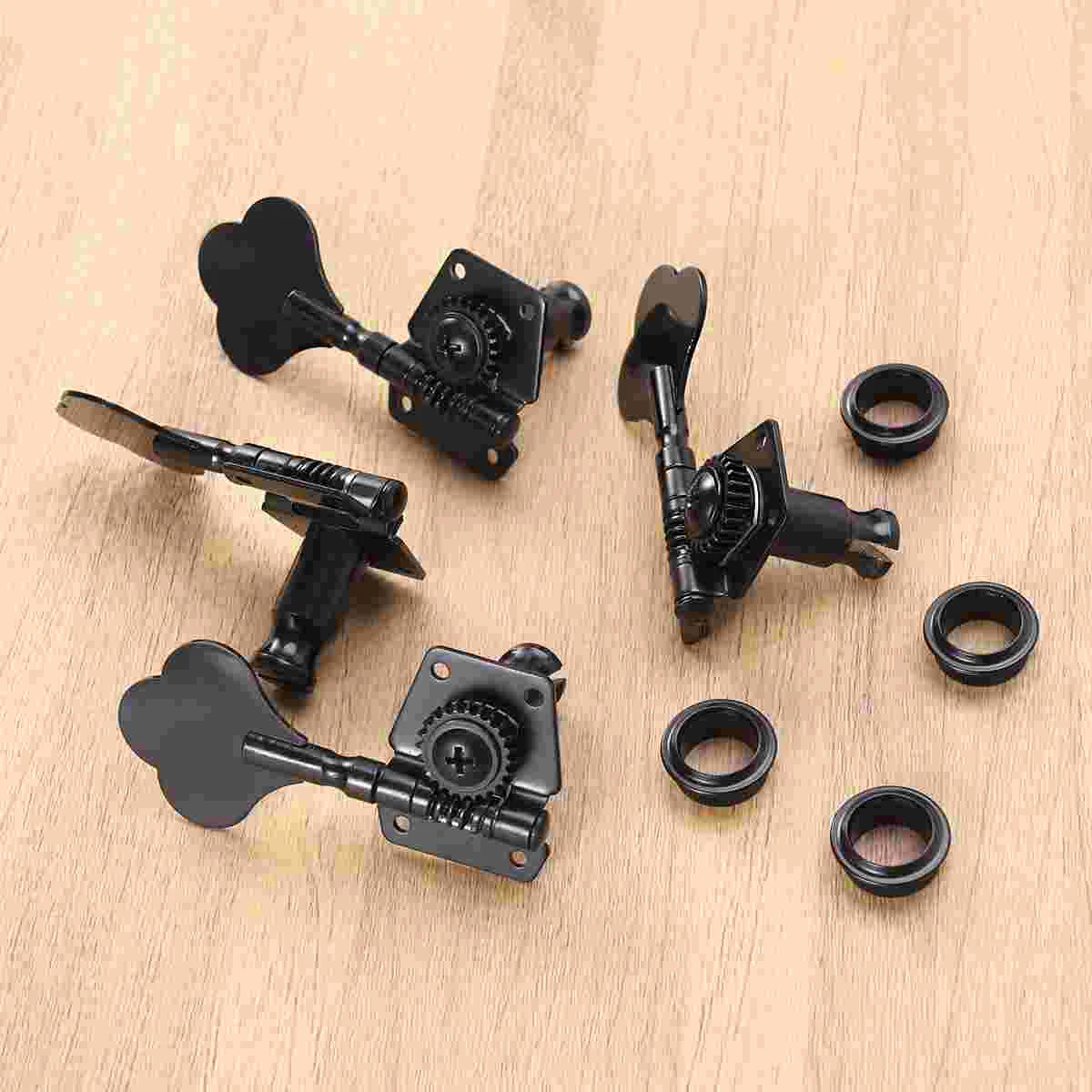 

Guitar String Tuning Pegs Right Open Bass Tuners Metal Plum Blossom Handle Guitar Machine Instrument Parts For 4 Strings