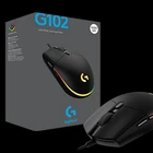 Мышь Logitech Проводная игровая, USB, фотоэлектрическая, RGB, светящаяся, с блоком отгорания, коврик для мыши, компьютер, офис, мышь для соревнований LOL