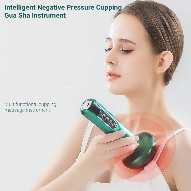 

Smart Electric Cupping Massager Vacuum Adjustable Great Suction Hot Compress Scraping Health Guasha Massage Instrument