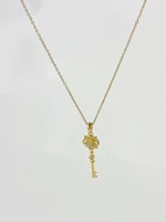 korea dongdaemun letter love necklace femininity universal double zircon coin clavicle chain choker