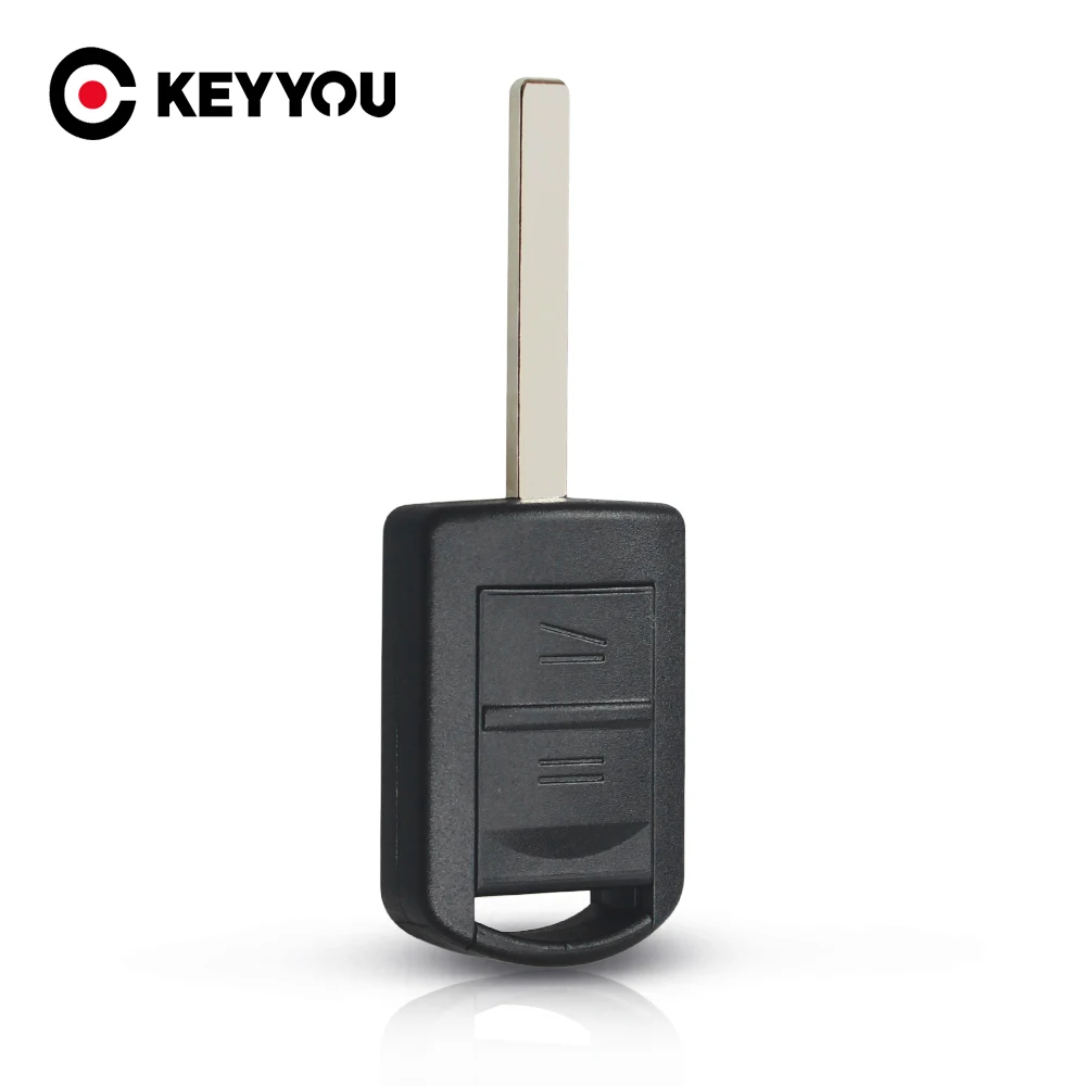 

KEYYOU 10pcs/lot 2 Buttons Uncut Blade Remote Car Key Shell for Vauxhall Opel Corsa Agila Meriva Combo Car Key Case No Chip