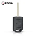 KEYYOU 10 шт.лот 2 кнопочный корпус ключа дистанционного управления для Vauxhall Opel Corsa Agila Meriva комбинированный чехол для автомобильного ключа без чипа