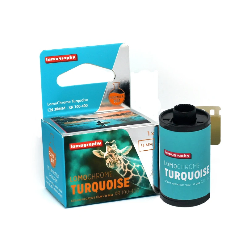 Новинка 1/3 рулона ломографии ISO 110/120/135 Бирюзовый специальный тон цветная пленка