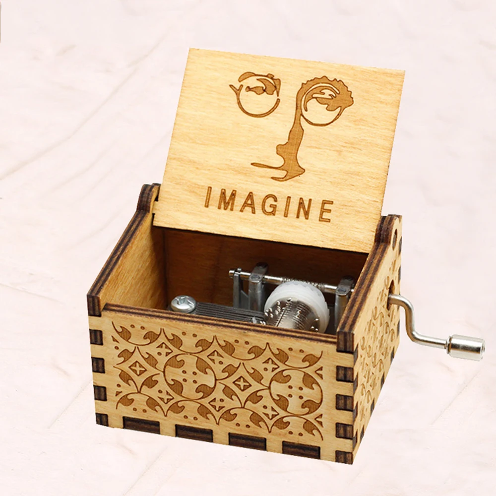 Винтажная Деревянная Музыкальная Шкатулка Октавная С Ручным Управлением И